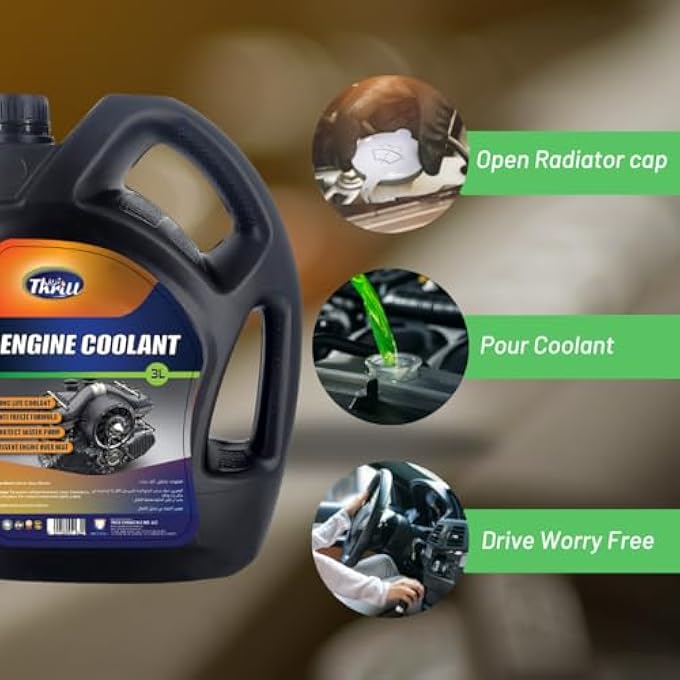 Thrill ENGINE COOLANT 3L  HIGH-PERFORMANCE ANTIFREEZE & RADIATOR COOLANT FOR ALL VEHICLES | LONG-LASTING PROTECTION - Image 5